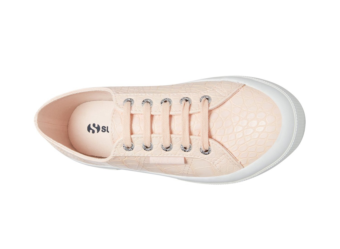 Superga Sneakers Womens - 2750 Syntcrocodilew - Pink - JSOCP7604